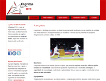Tablet Screenshot of esgrimabtc.com.br